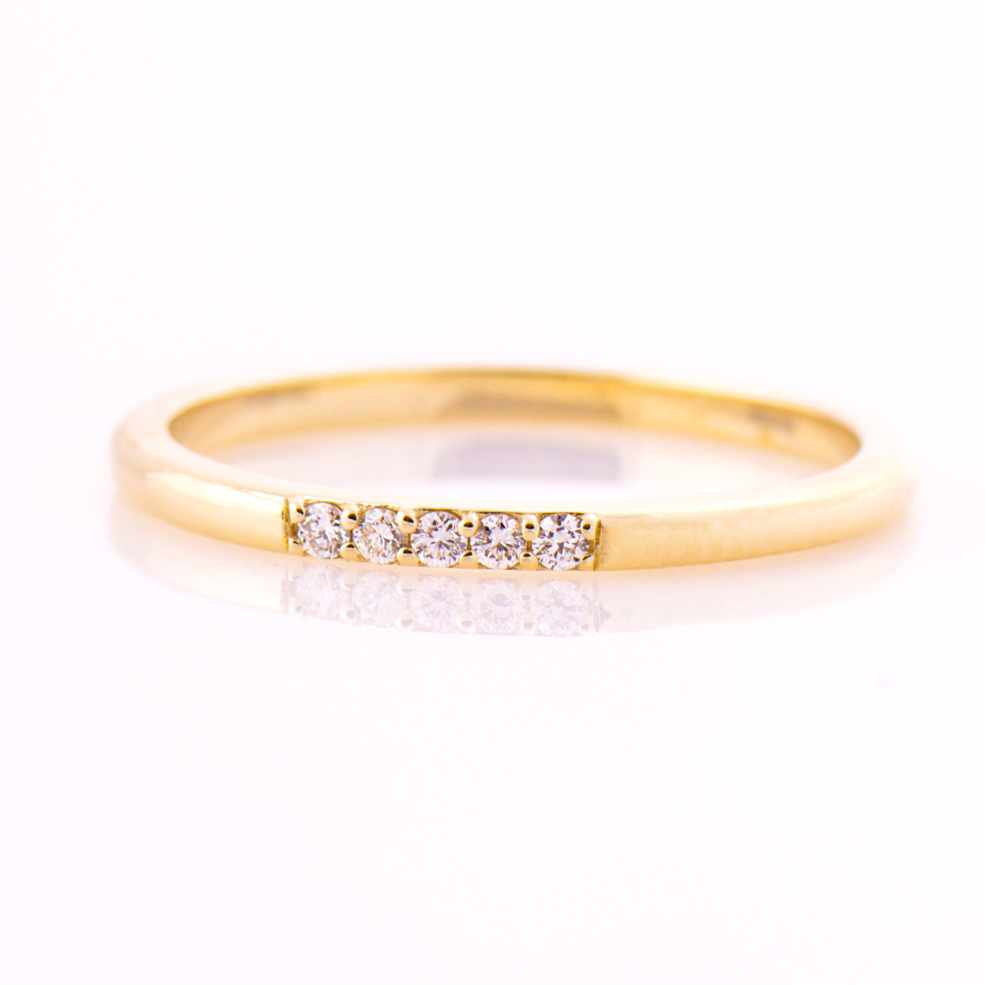 1.5 mm 5 Diamonds Ring