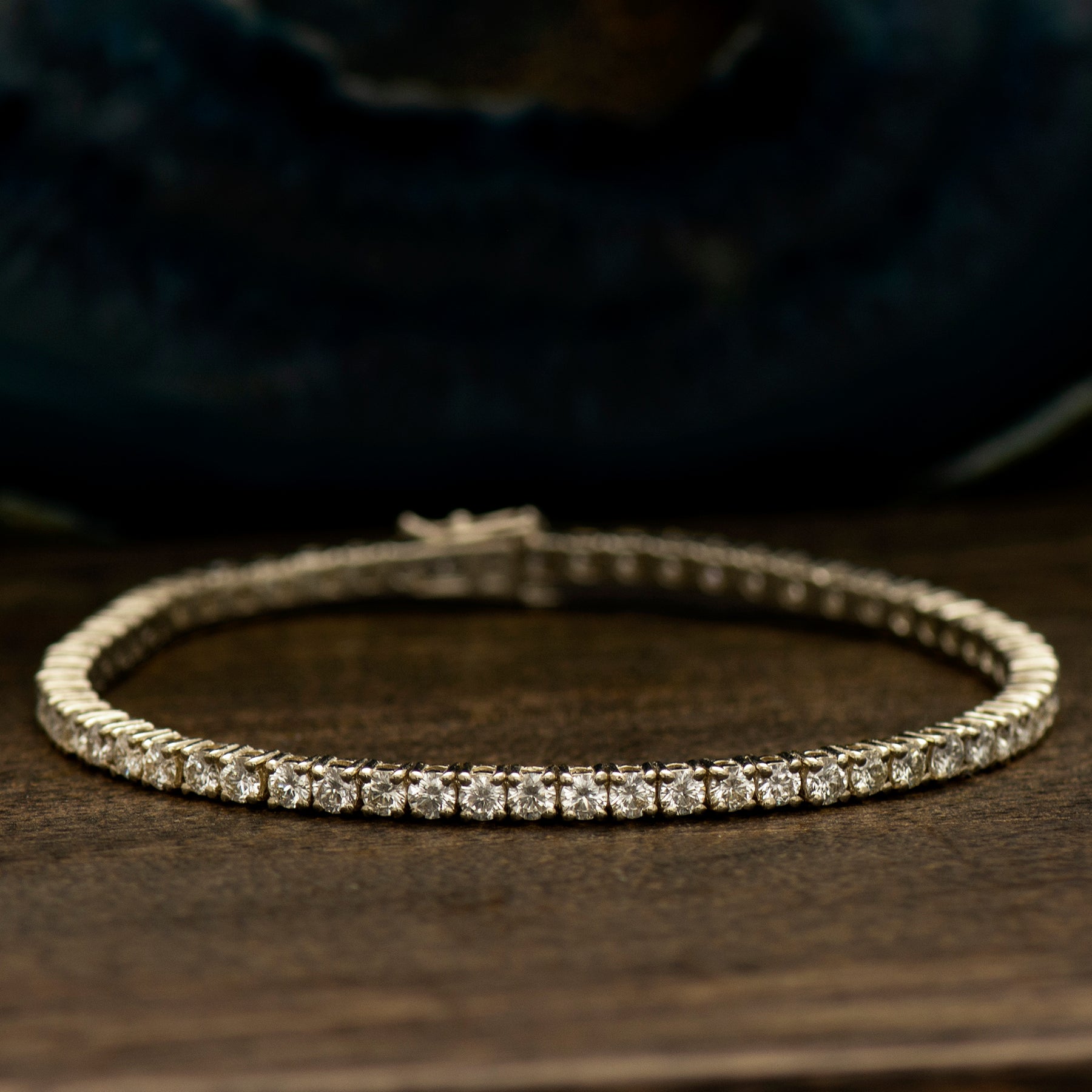 White Gold Tennis Bracelet