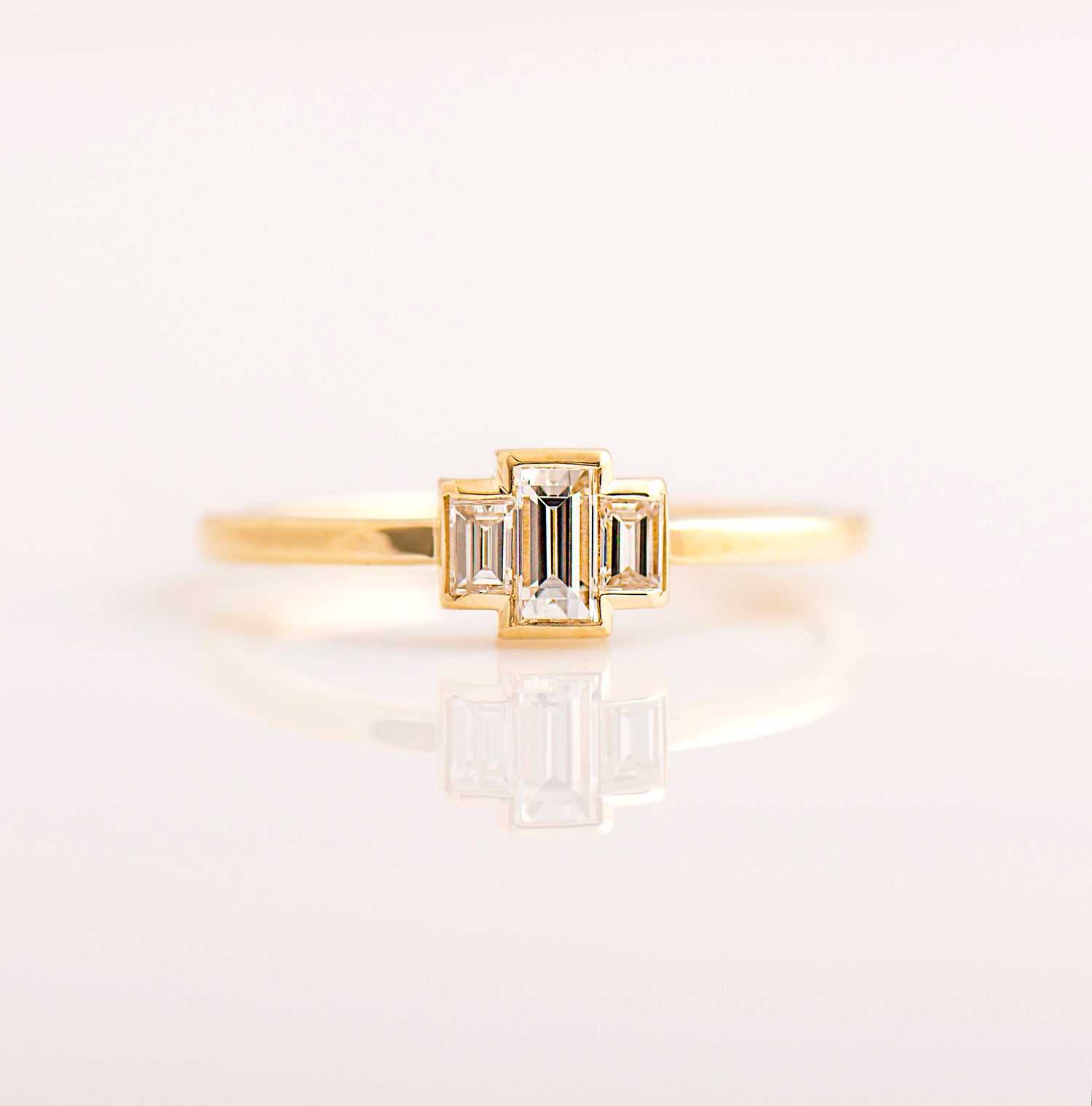 Baguette Engagement Ring