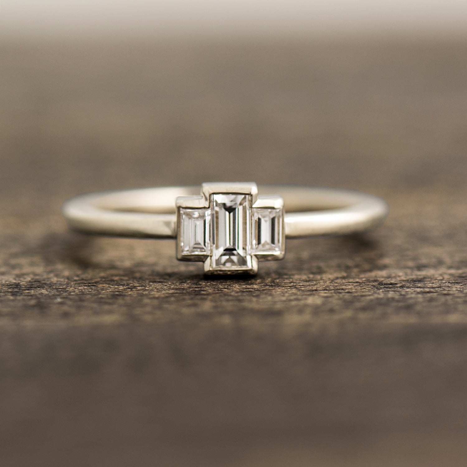 Baguette Engagement Ring