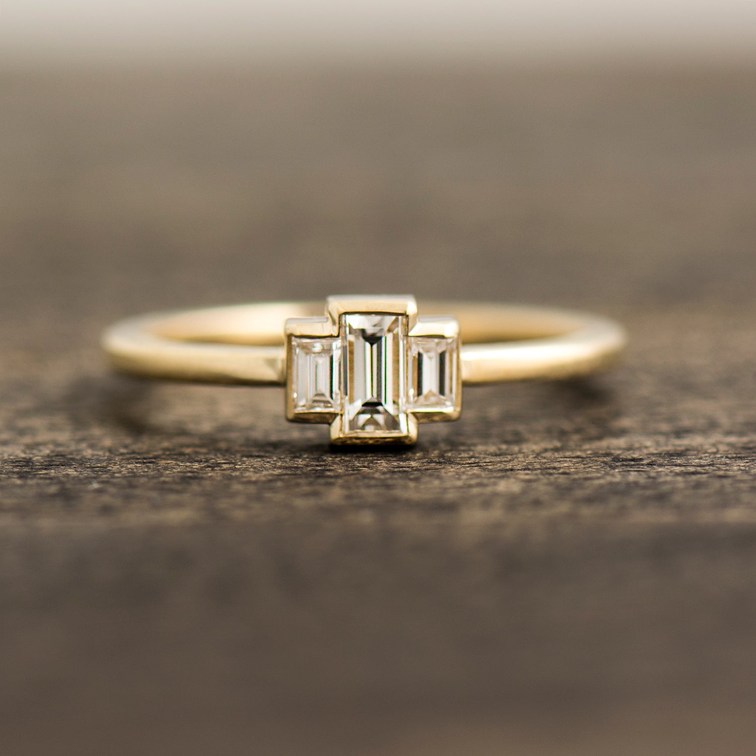 Baguette Engagement Ring