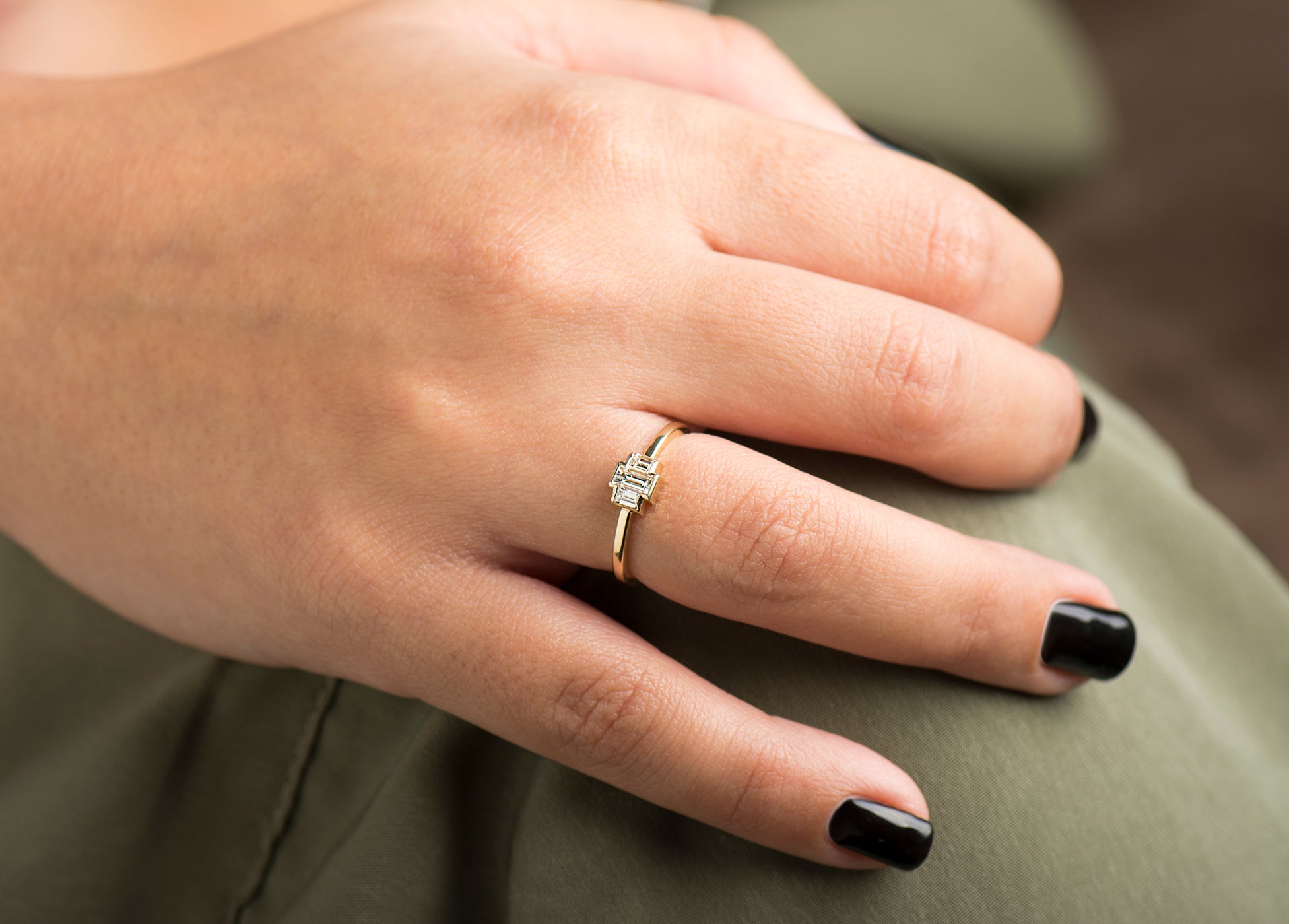 Baguette Engagement Ring