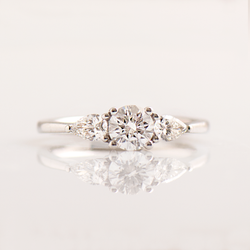 Round & pears Engagement Ring