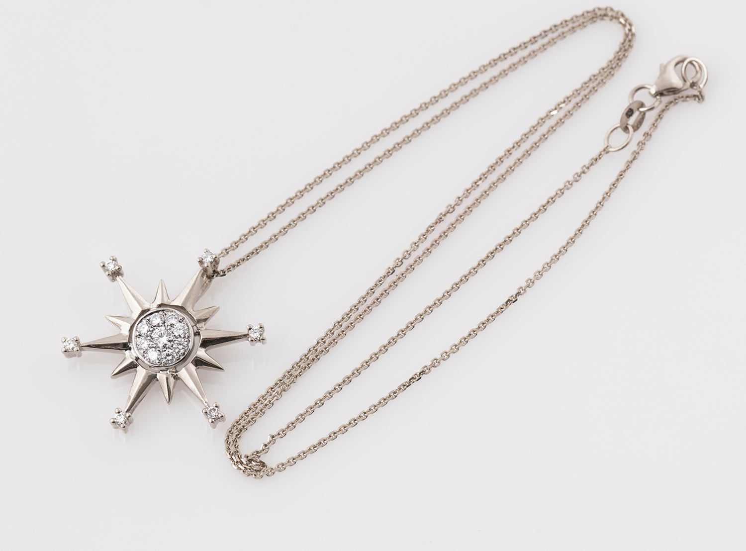 Diamonds Compass Necklace