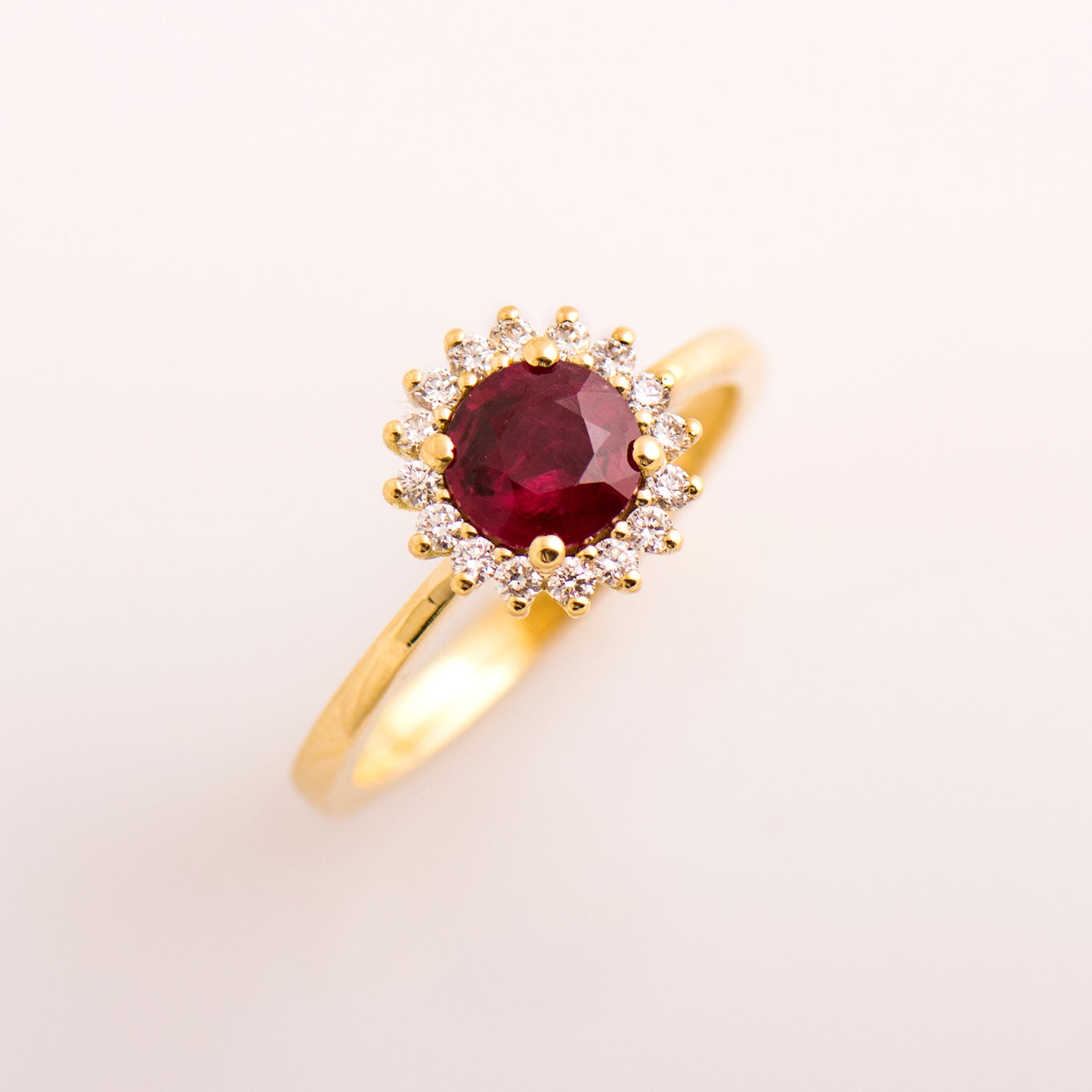 The Ruby Halo Ring