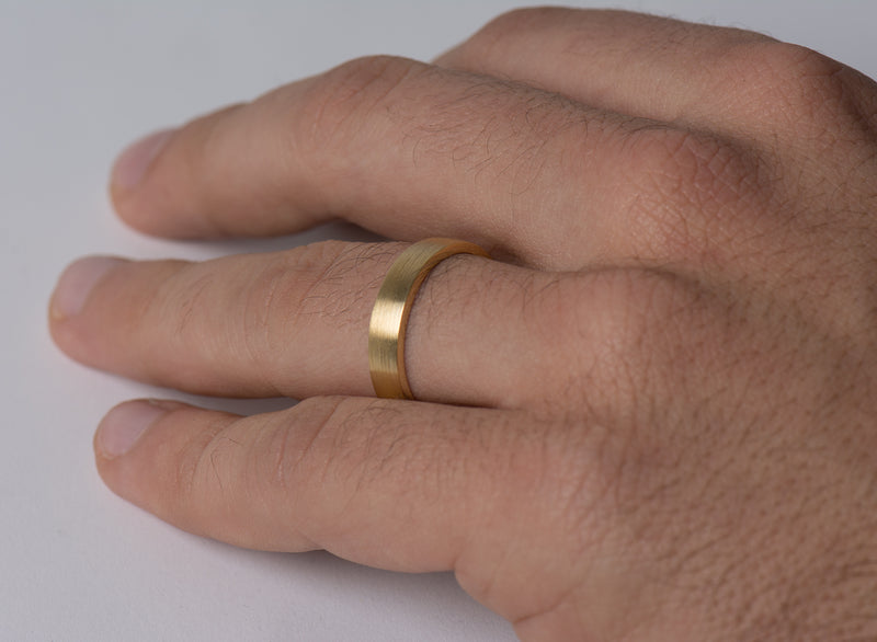 Buy Wedding Rings Matt Gold With Pattern: Diagonally Dotted Online in India  - Etsy