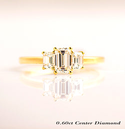 The 3 Stone - Emerald Cut