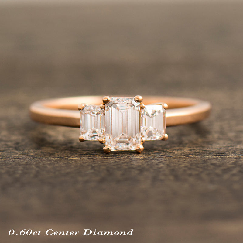 The 3 Stone - Emerald Cut