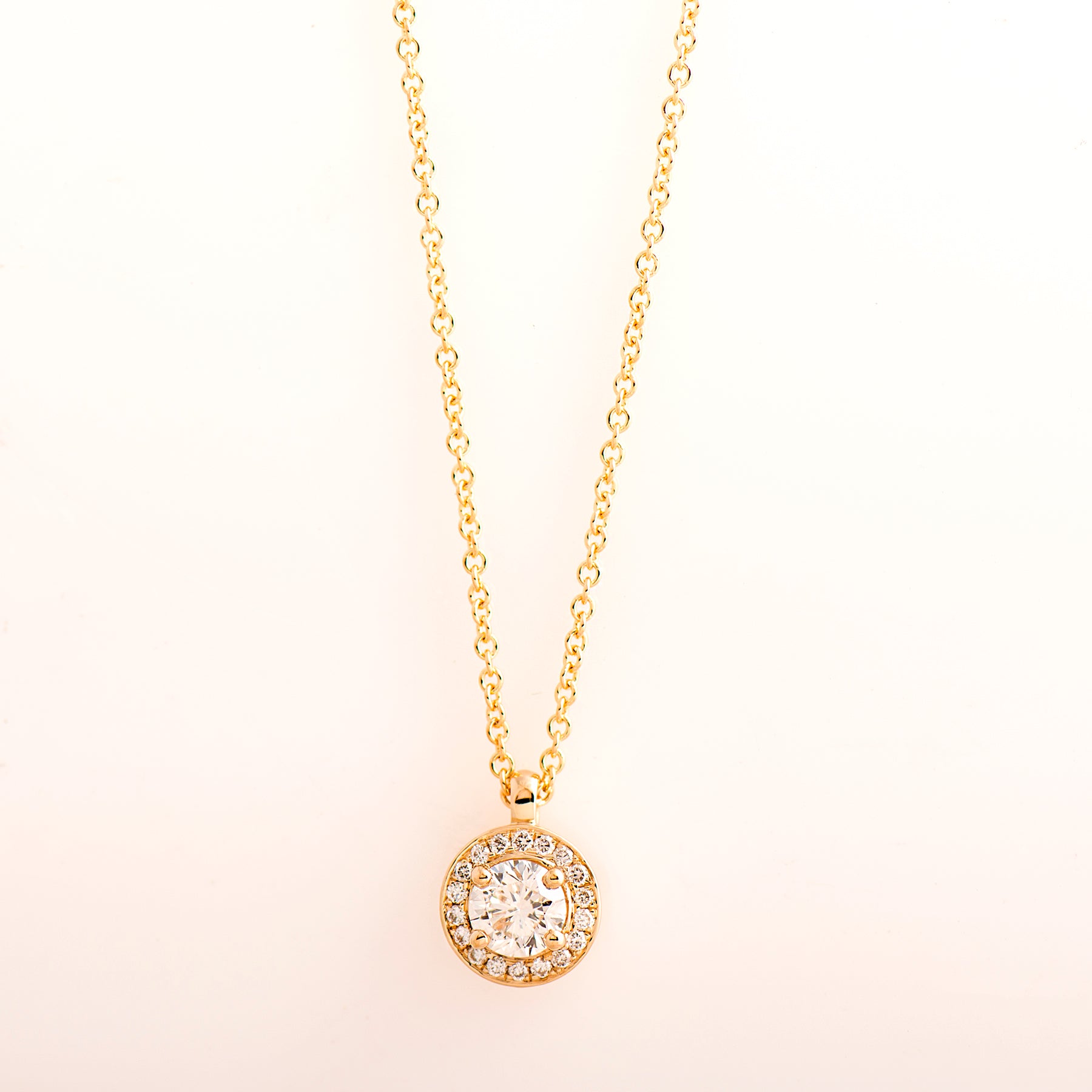 Halo Diamond Necklace