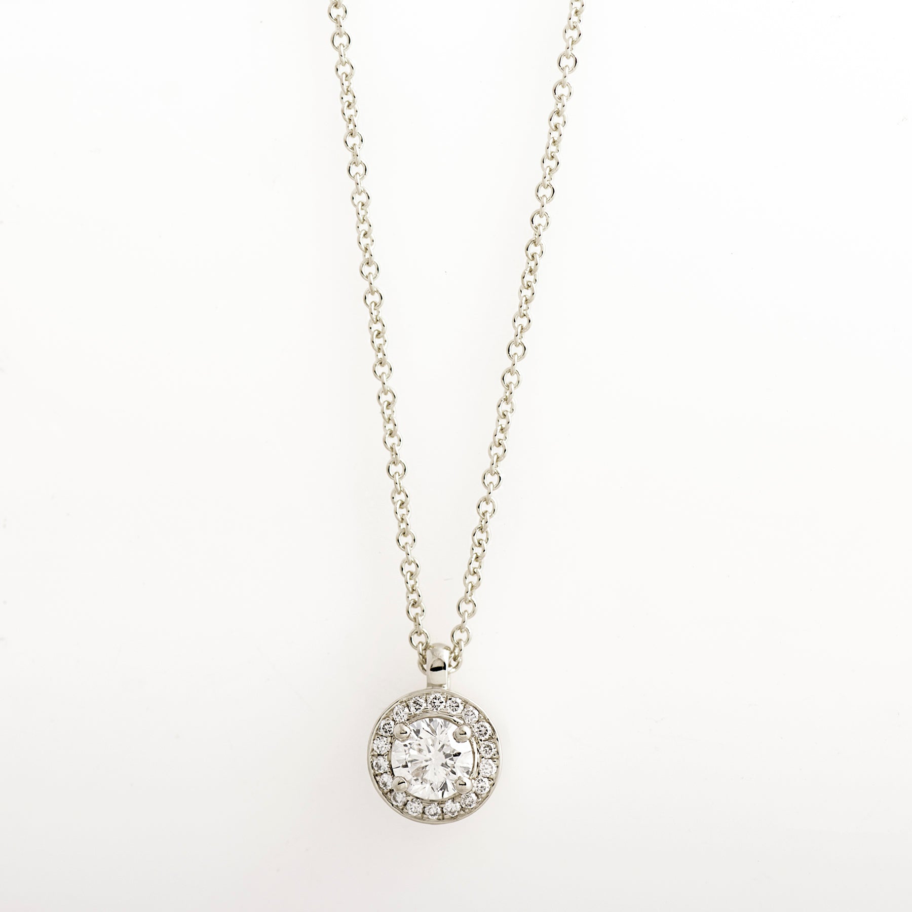 Halo Diamond Necklace