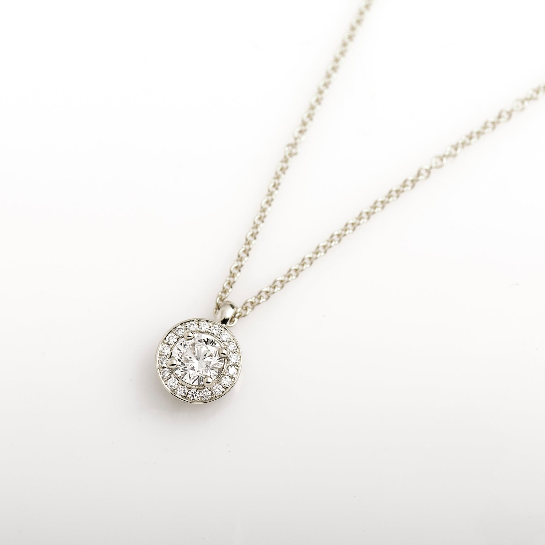 Halo Diamond Necklace