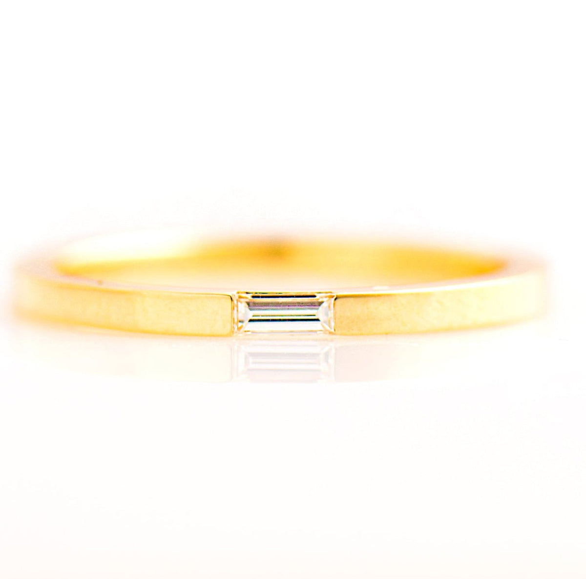 Tiny Baguette Wedding Ring