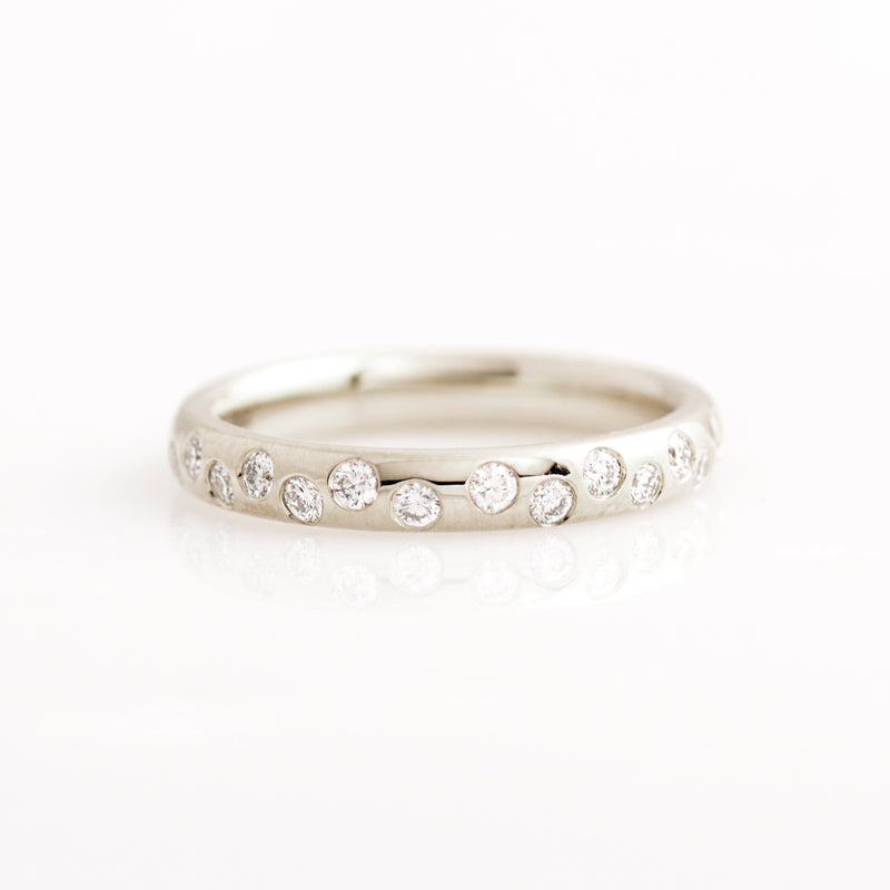 Half Eternity Diamond Ring Large Zig Zag