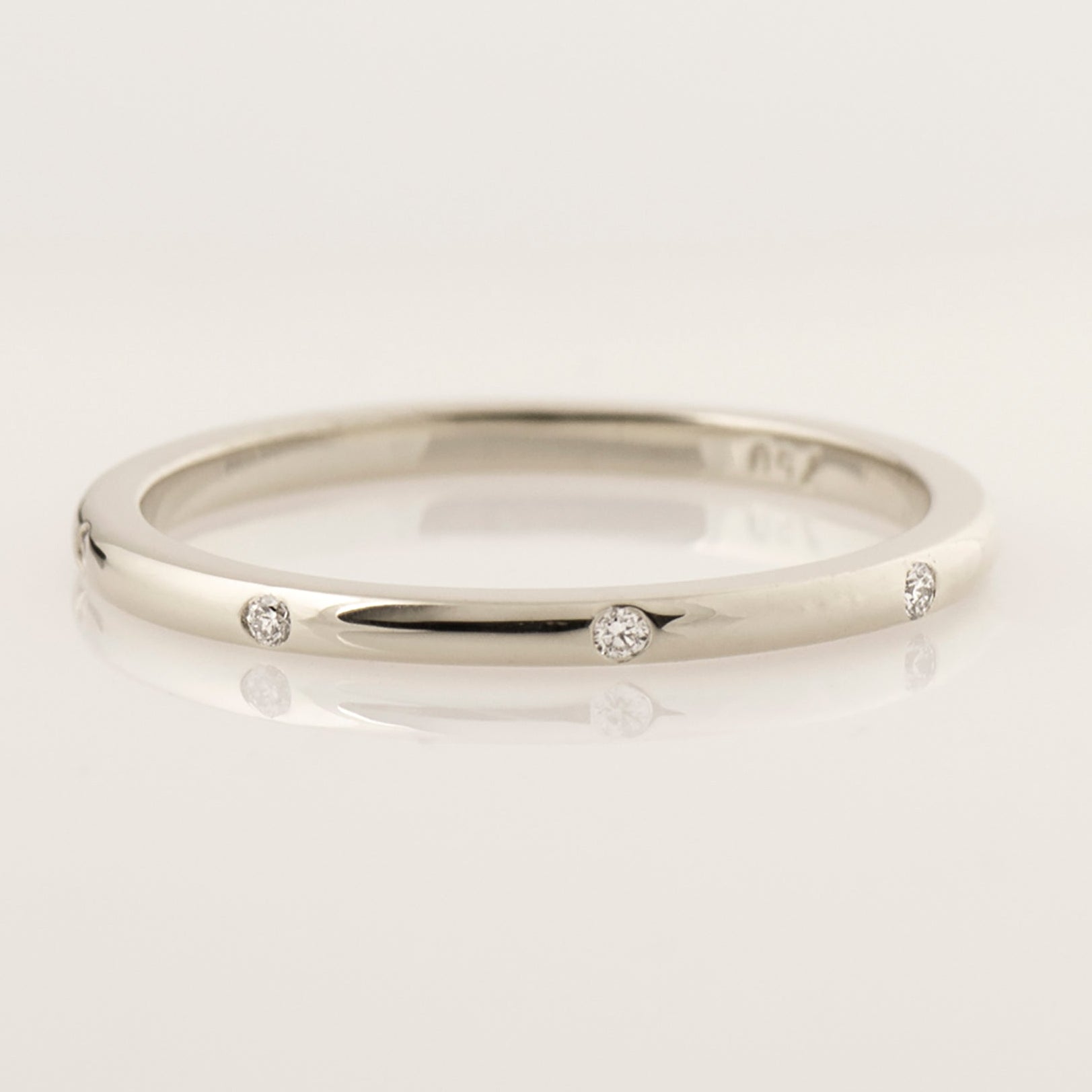 6.5 US - Evenly Spaced Eternity Diamond Ring - 14K White Gold