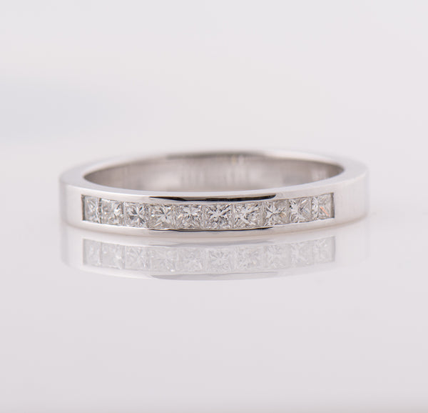 The Channel Setting Ring - Princess Cut