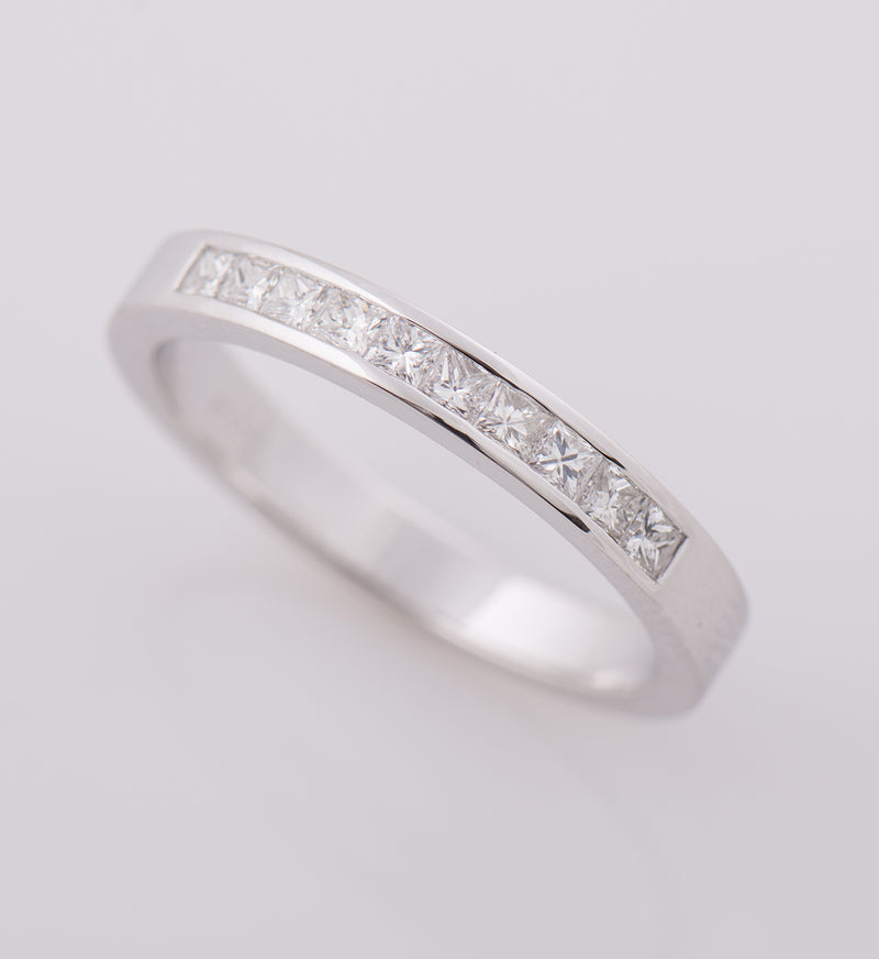 The Channel Setting Ring - Princess Cut