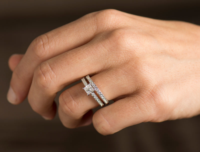 Princess Ring Engagement Set