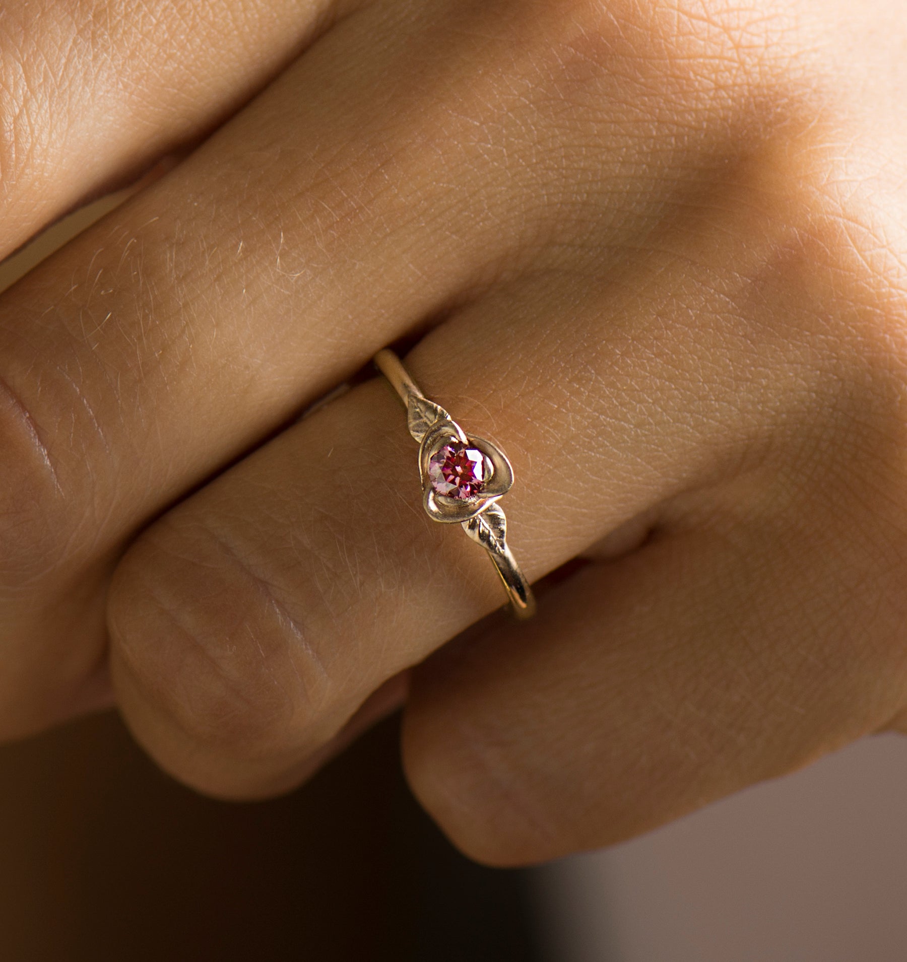Flower Engagement Ring