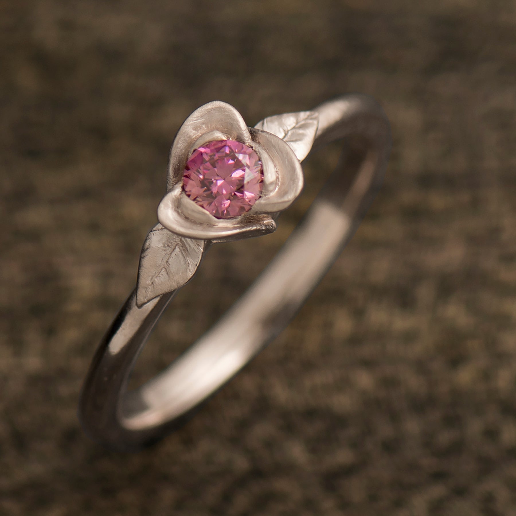 Flower Engagement Ring