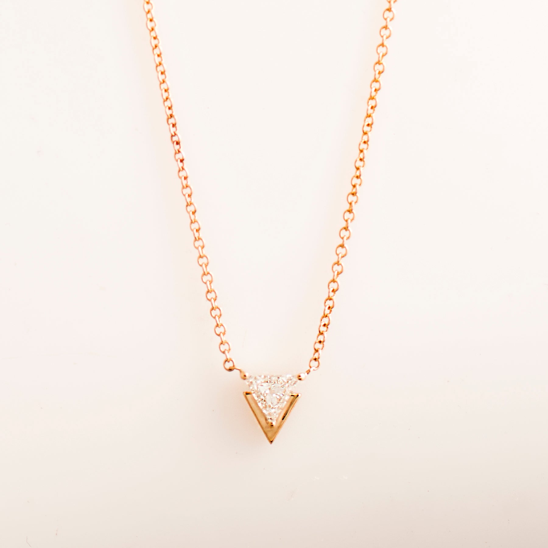 Triangle Diamond Necklace