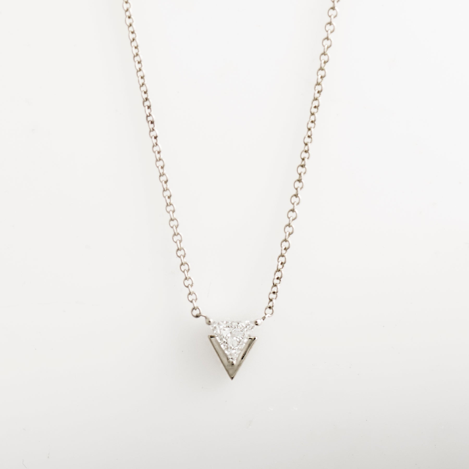 Triangle Diamond Necklace