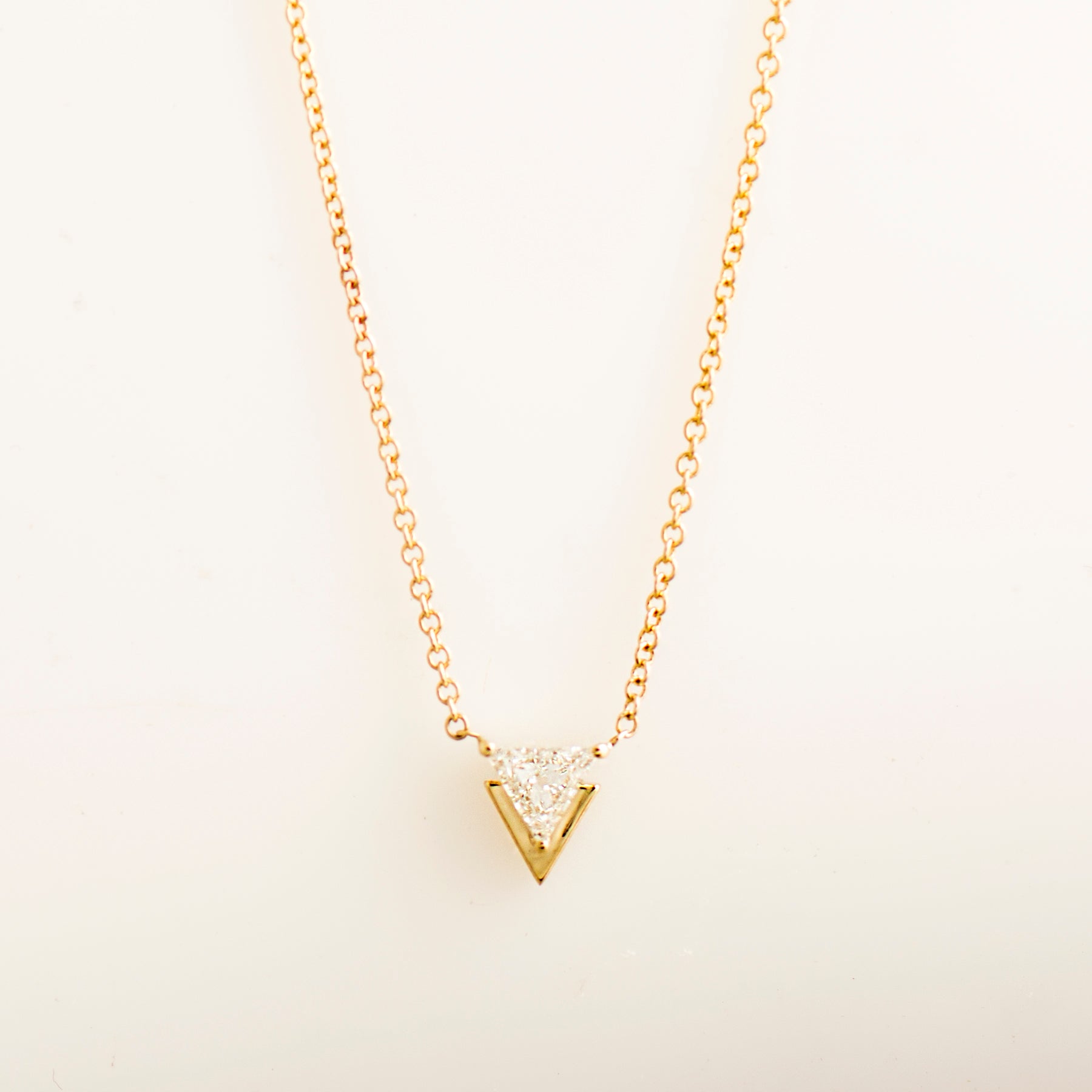 Triangle Diamond Necklace