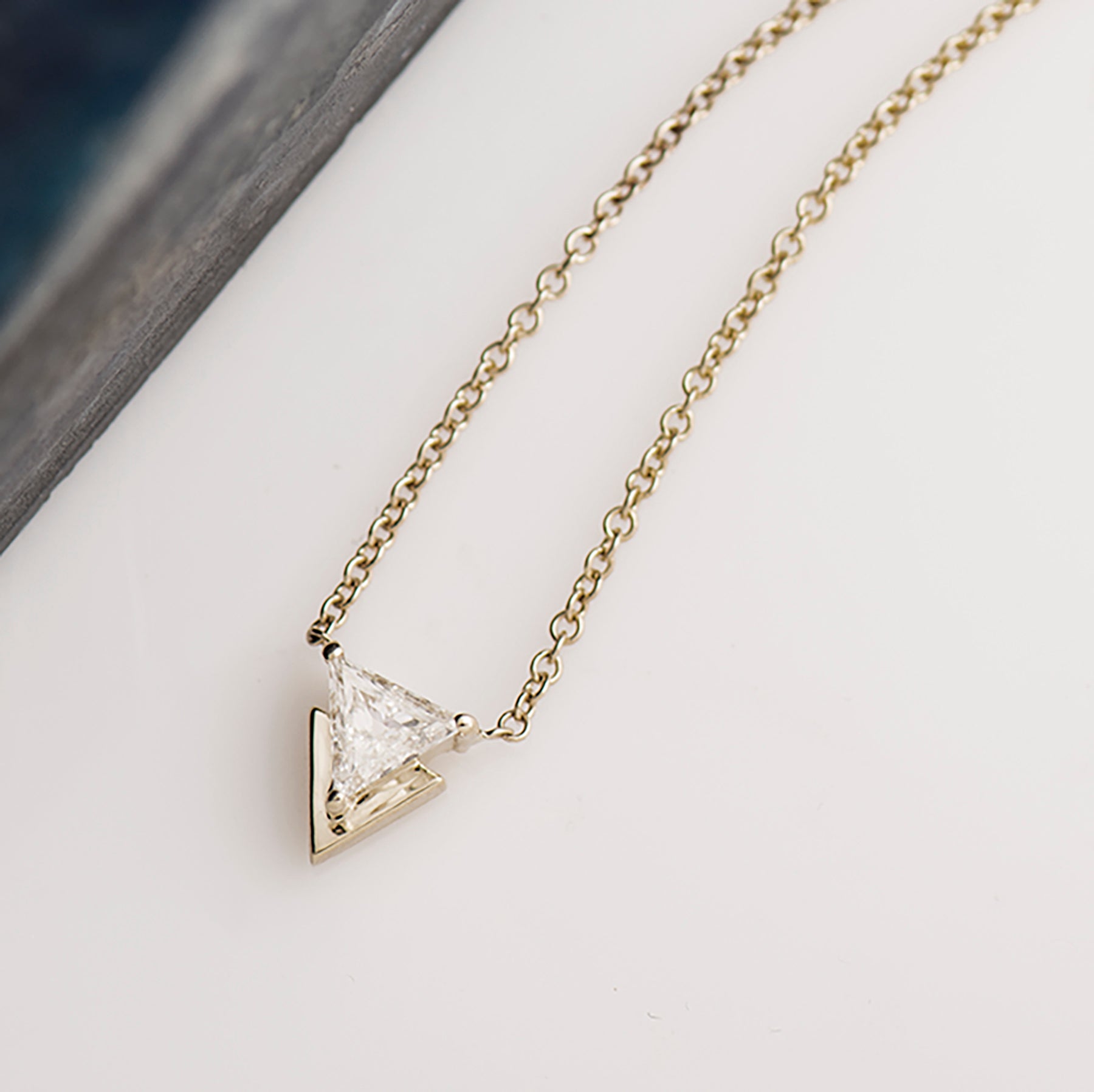 Triangle Diamond Necklace