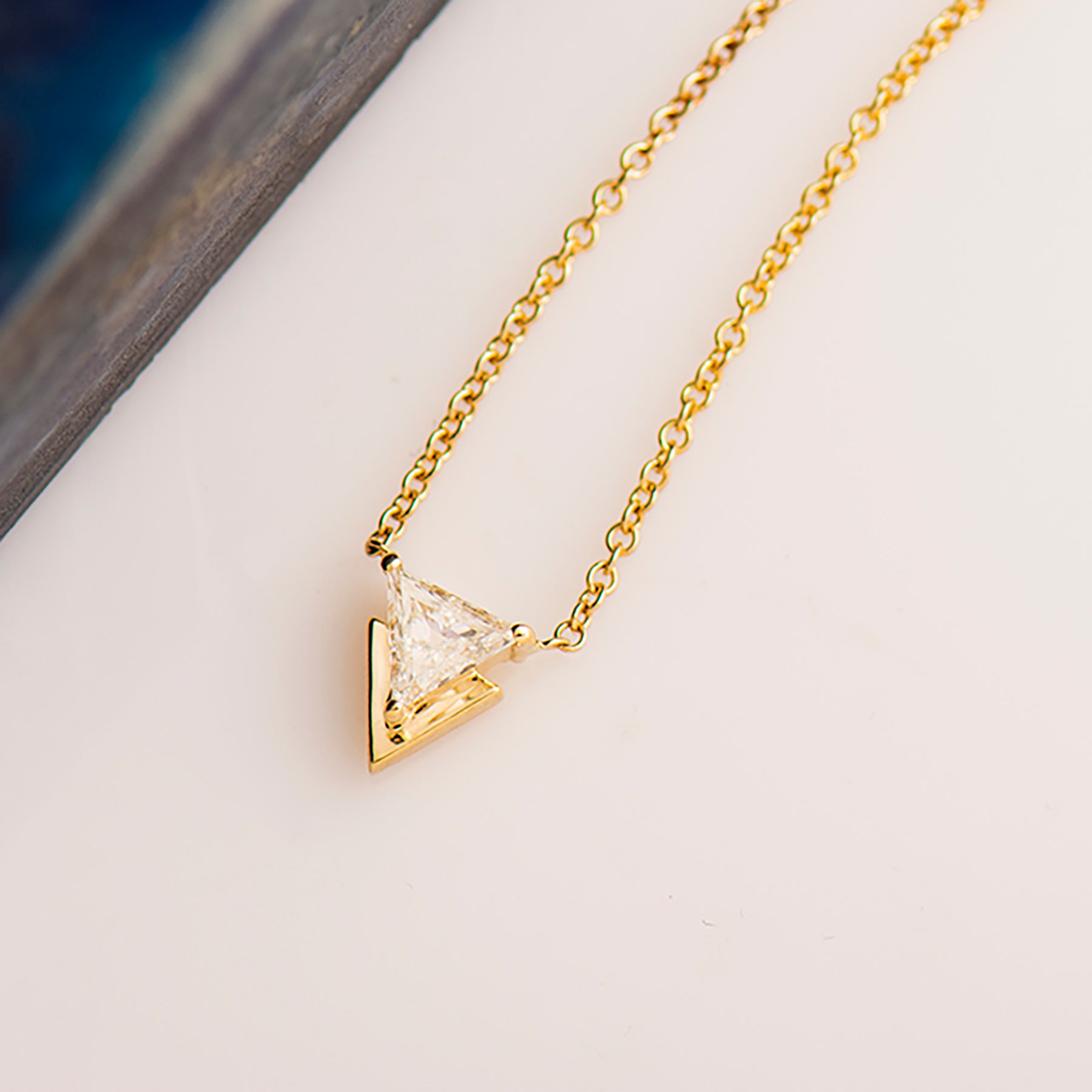 Triangle Diamond Necklace