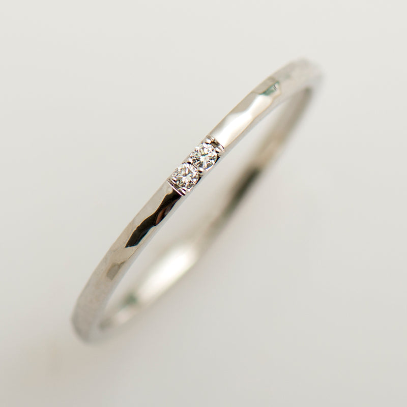 1.5 mm 2 Diamonds Ring