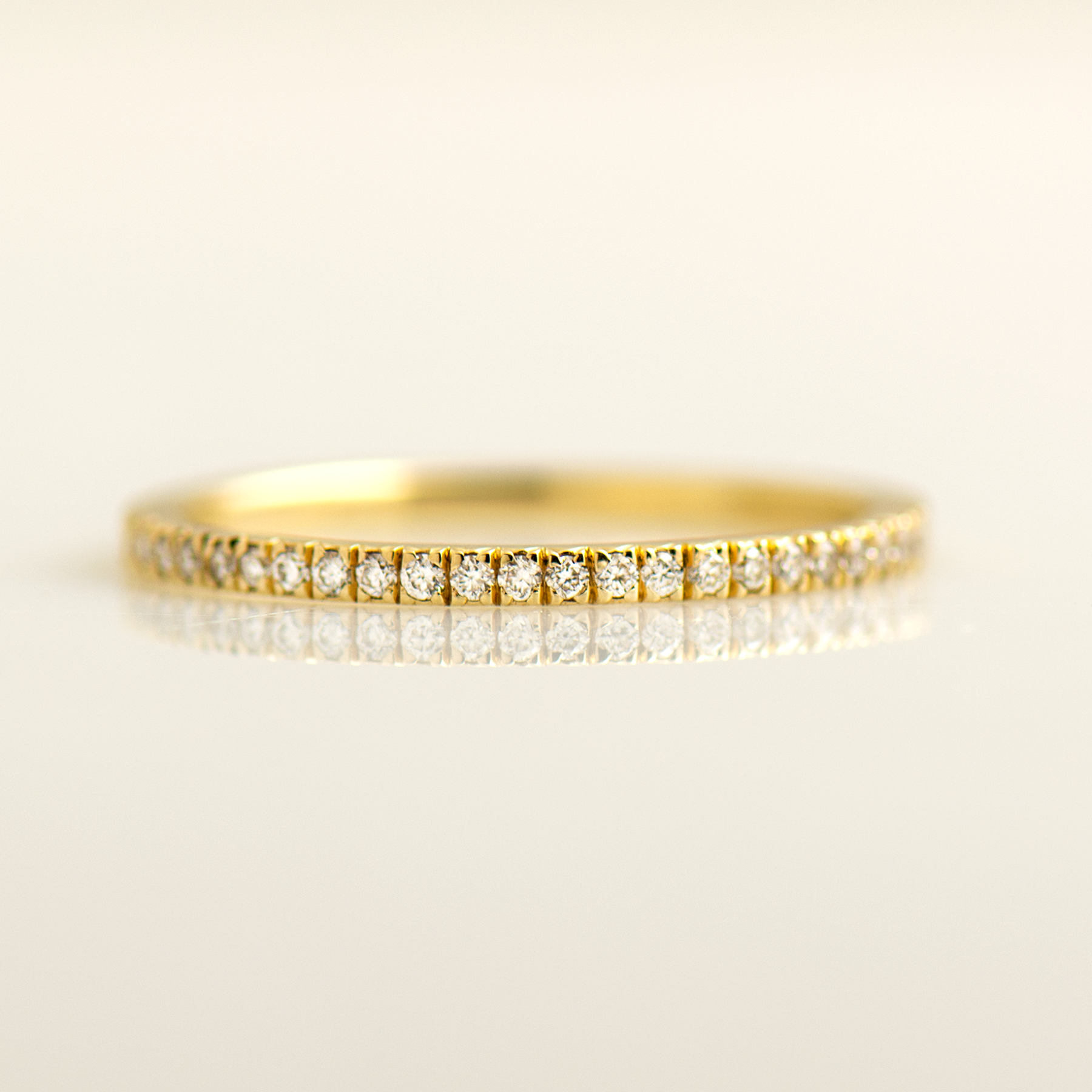 1.4mm Thin Pave' Ring