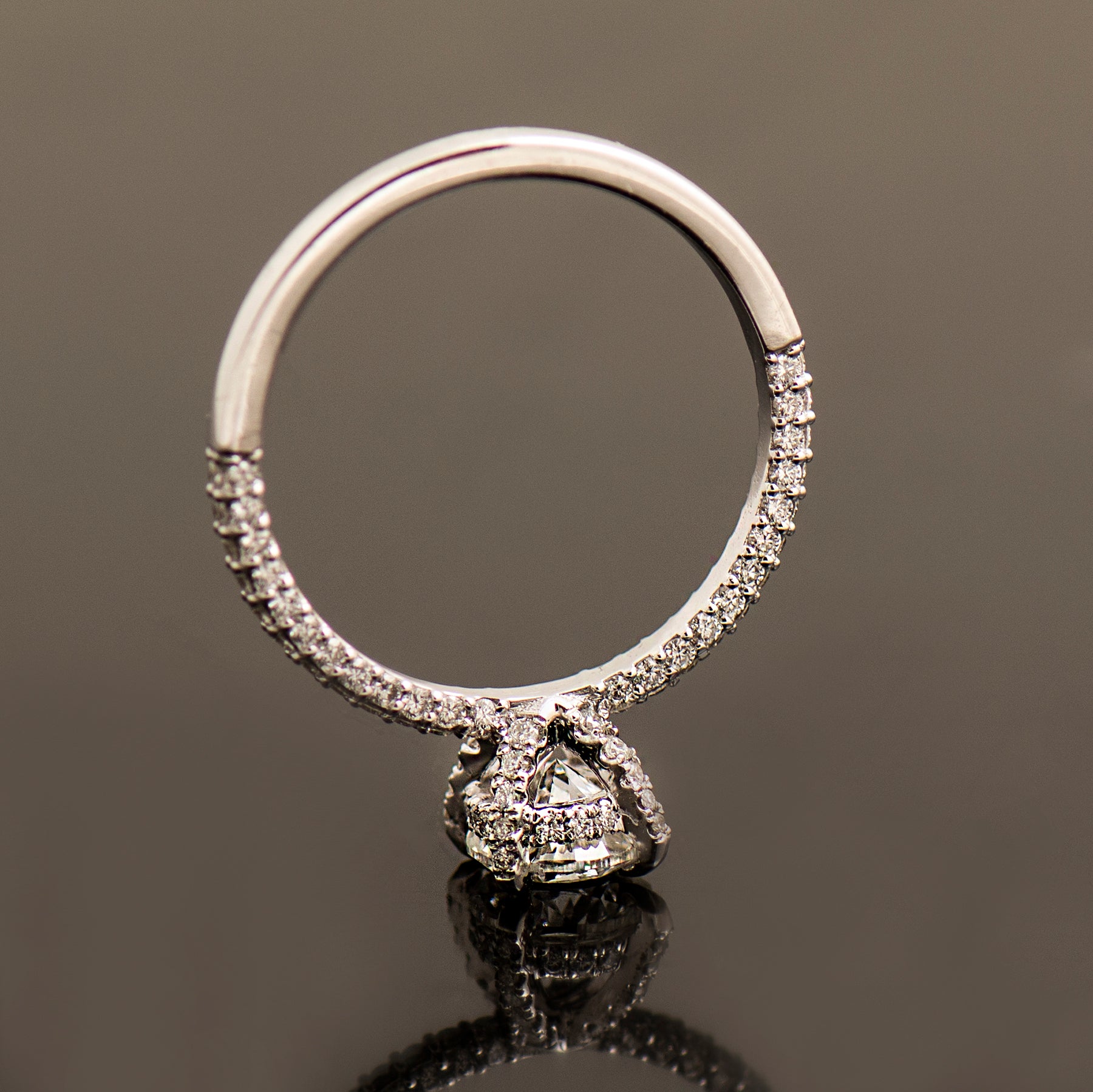 Hidden Halo Diamond Ring