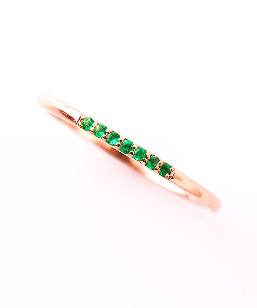 1.5 mm Emerald Stack Ring