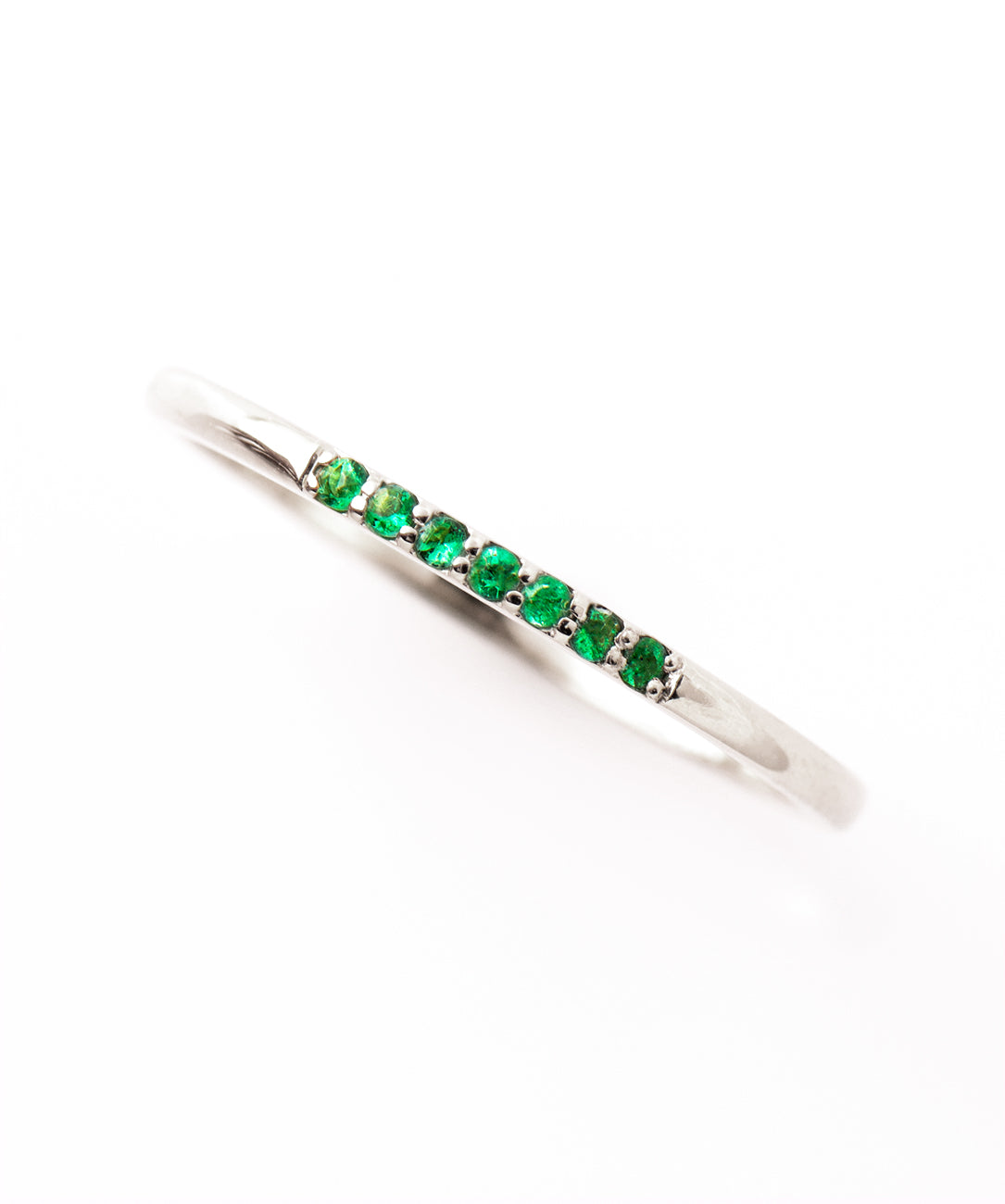 1.5 mm Emerald Stack Ring