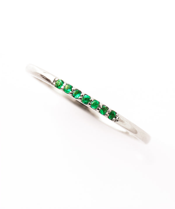 1.5 mm Emerald Stack Ring