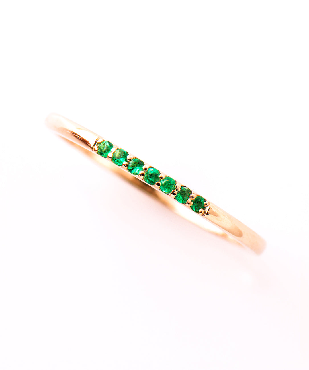 1.5 mm Emerald Stack Ring