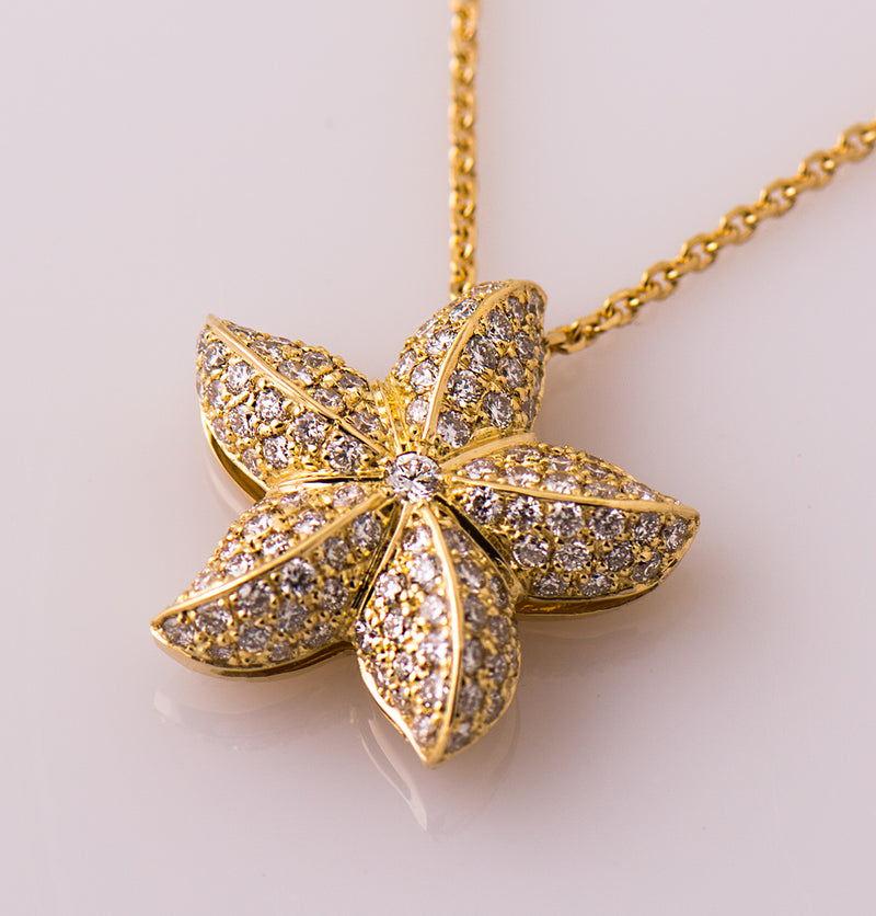 Starfish Diamonds Necklace