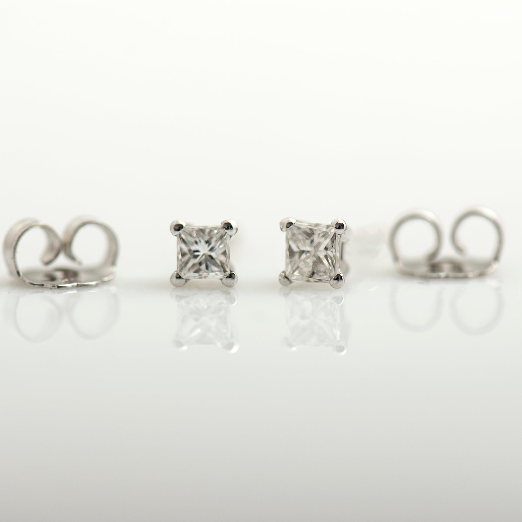 Princess Diamond Earrings