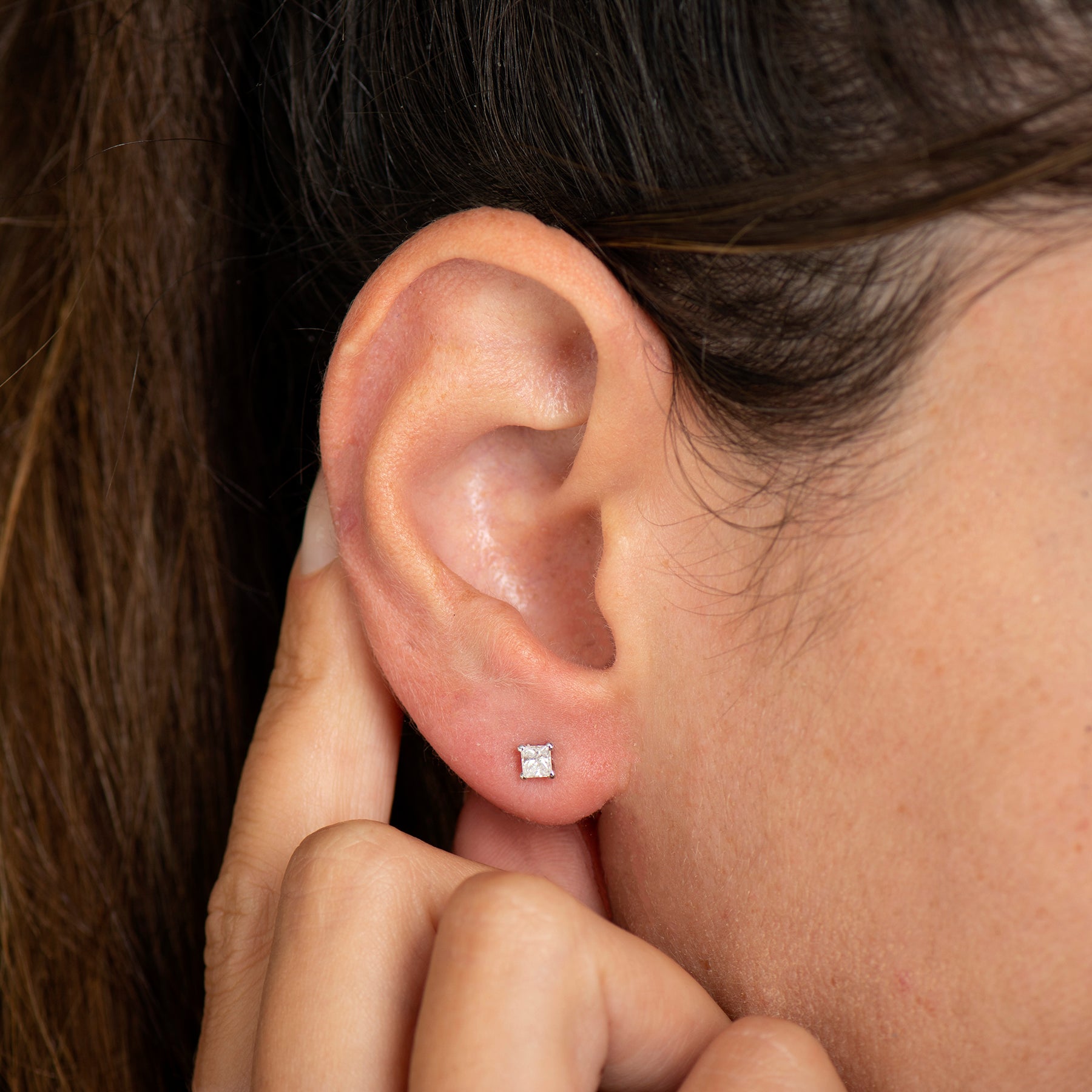 Princess Diamond Earrings