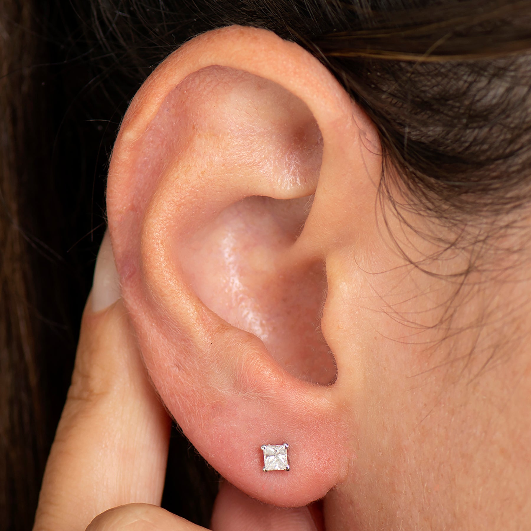 Princess Diamond Earrings