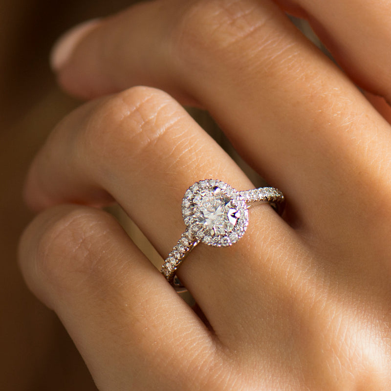 Oval Baguette Trilogy Engagement Ring – Unique Diamonds