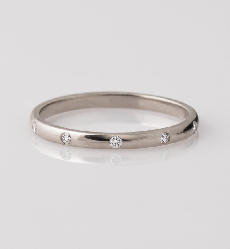 2 MM 8 EVENLY SPACED ETERNITY DIAMOND RING