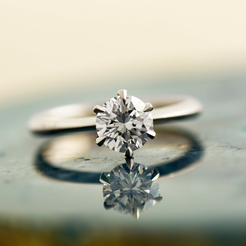 The Six Prong Solitaire Ring