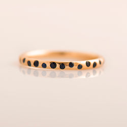 Half Eternity Sapphires Ring