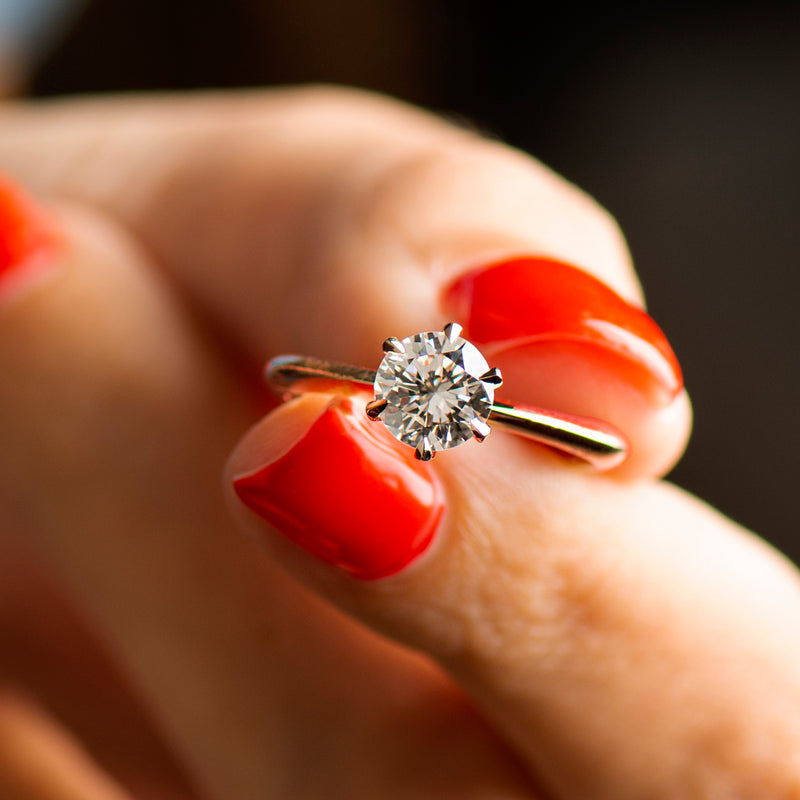 The Six Prong Solitaire Ring