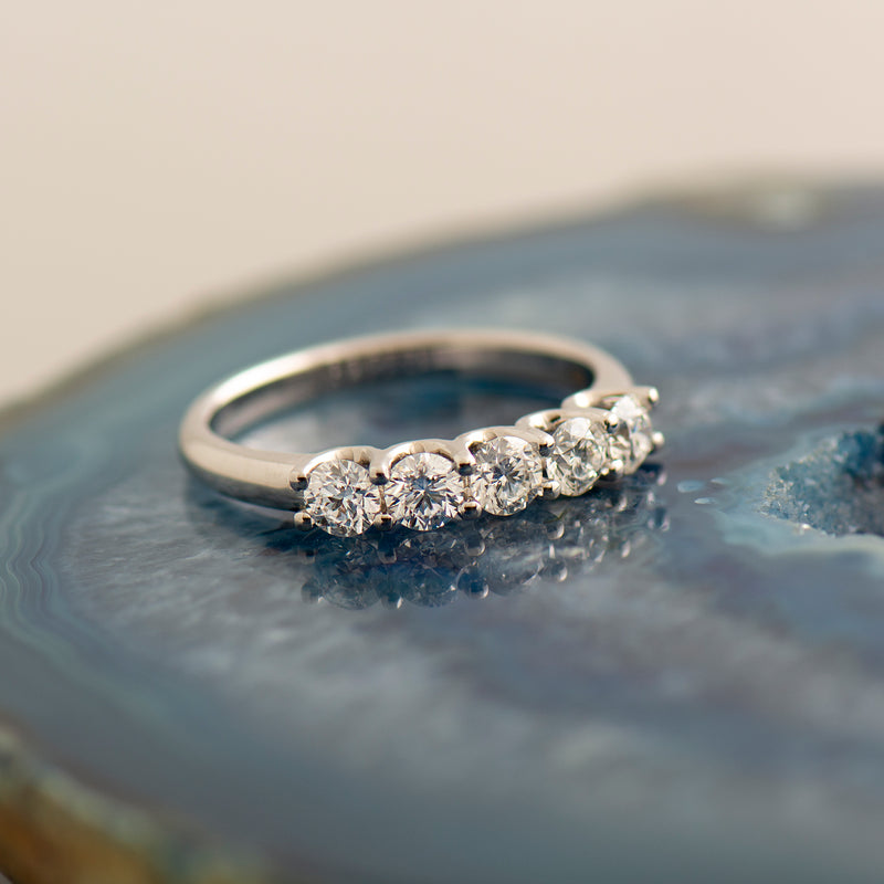 Premier Five Stone Trellis Diamond Ring | Brilliant Earth