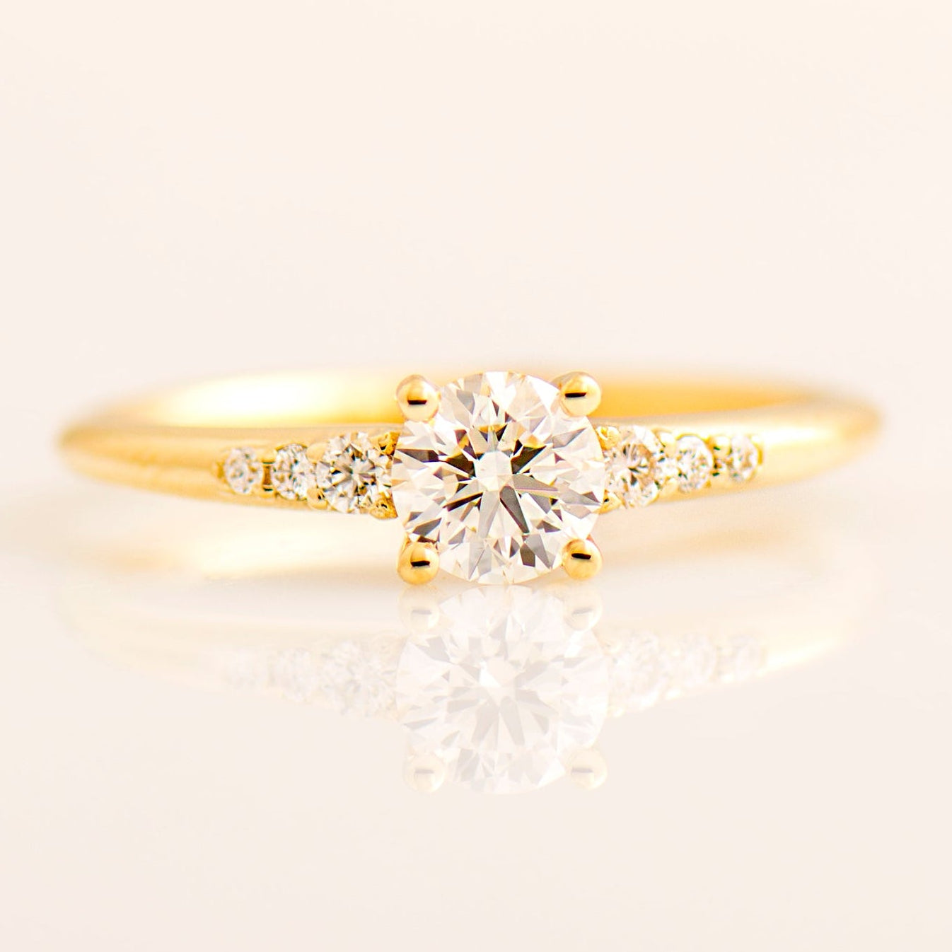 The Round Tapered Engagement Ring