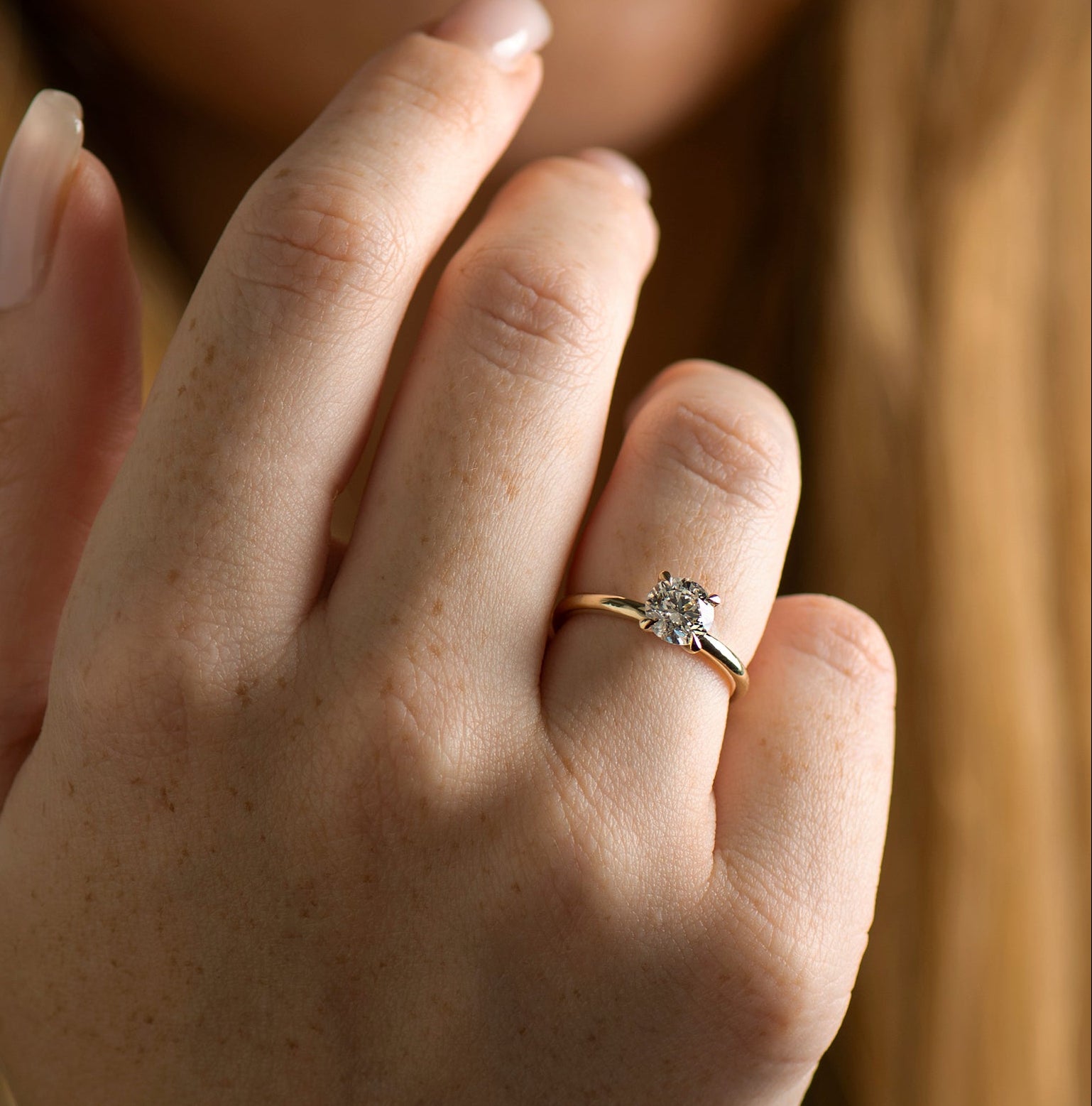 Round Brilliant Lab Diamond Ring