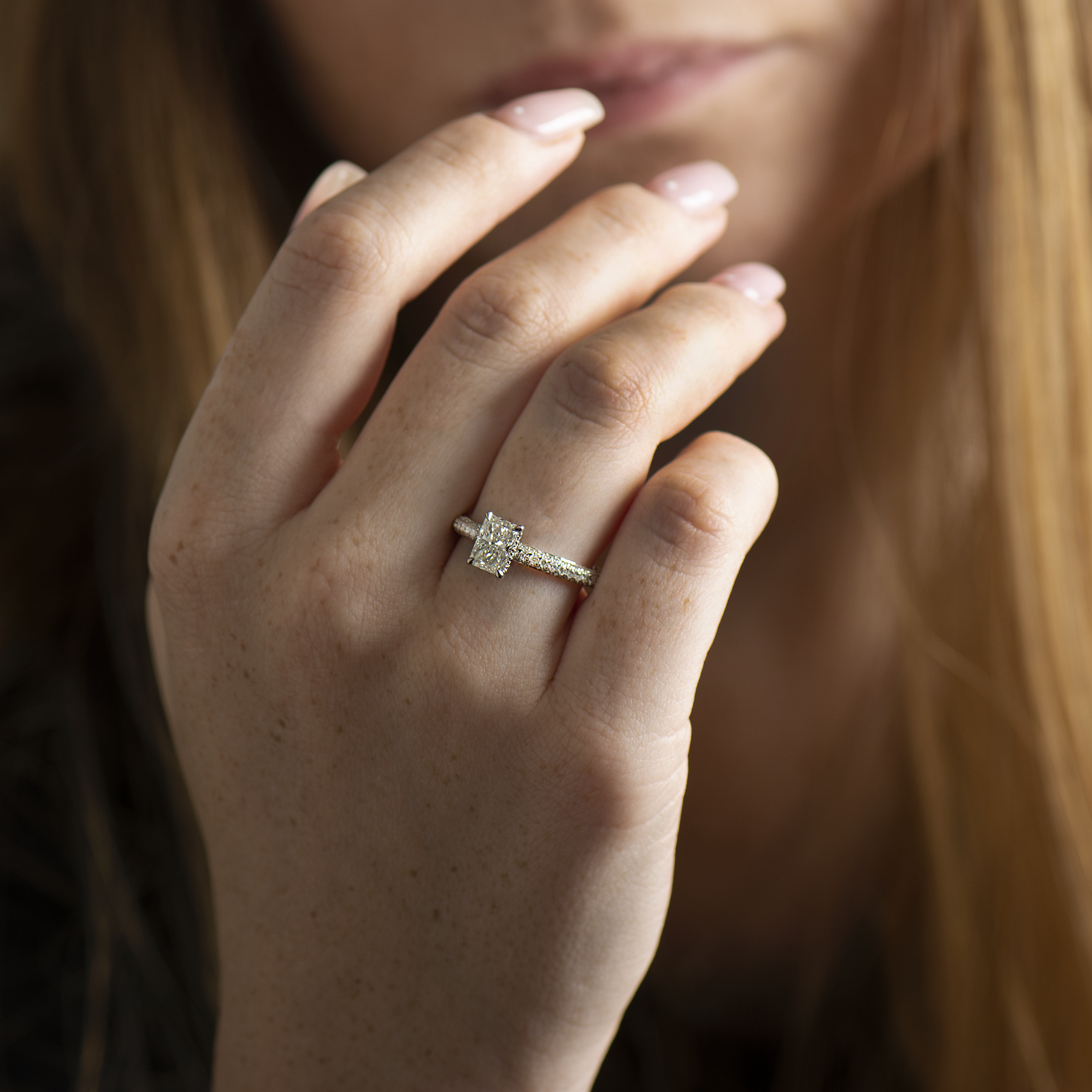 Radiant Engagement Ring