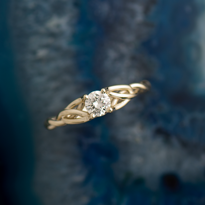 14k rose gold celtic trinity knot engagement ring, wedding ring CT768 14k  rose gold celtic trinity knot engagement ring, wedding ring CT768