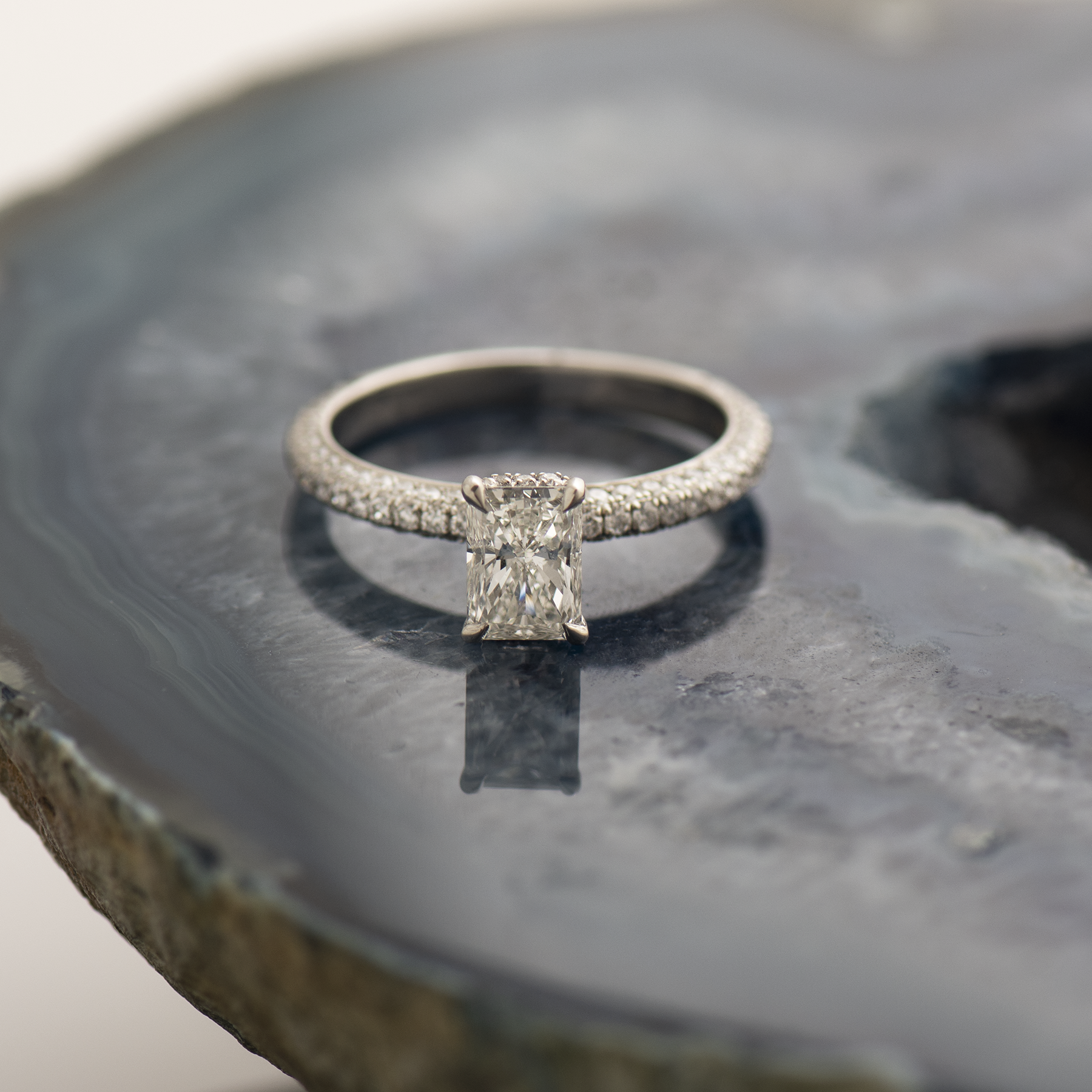 Radiant Engagement Ring